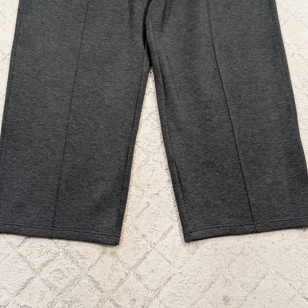 Spanx Pants Womens 3X Gray Heather AirEssentials Brushed Straight Wide Leg - Picture 3 of 10